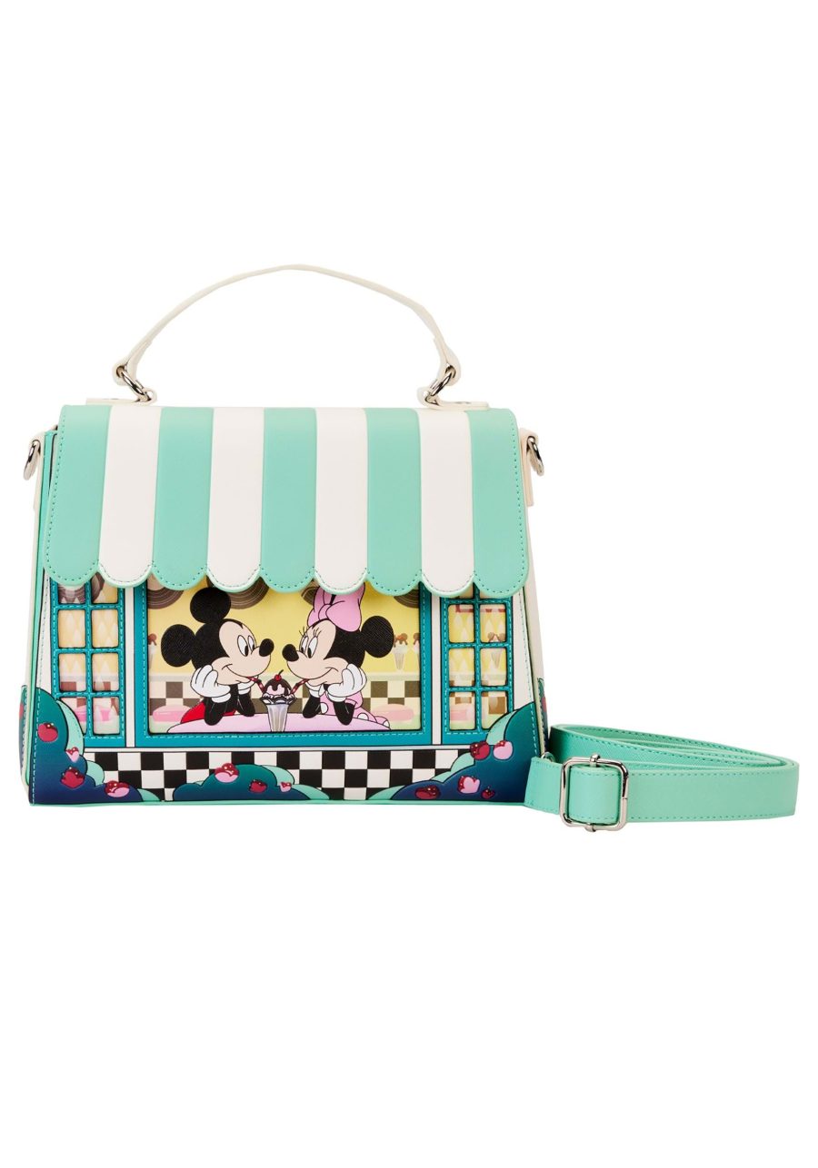 Loungefly Mickey & Minnie Date Night Diner Crossbody Bag