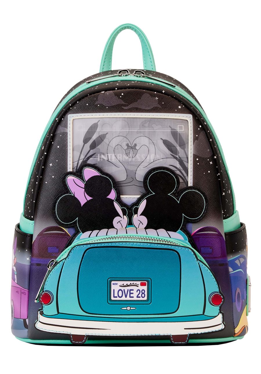 Loungefly Mickey & Minnie Drive-In Lenticular Mini Backpack