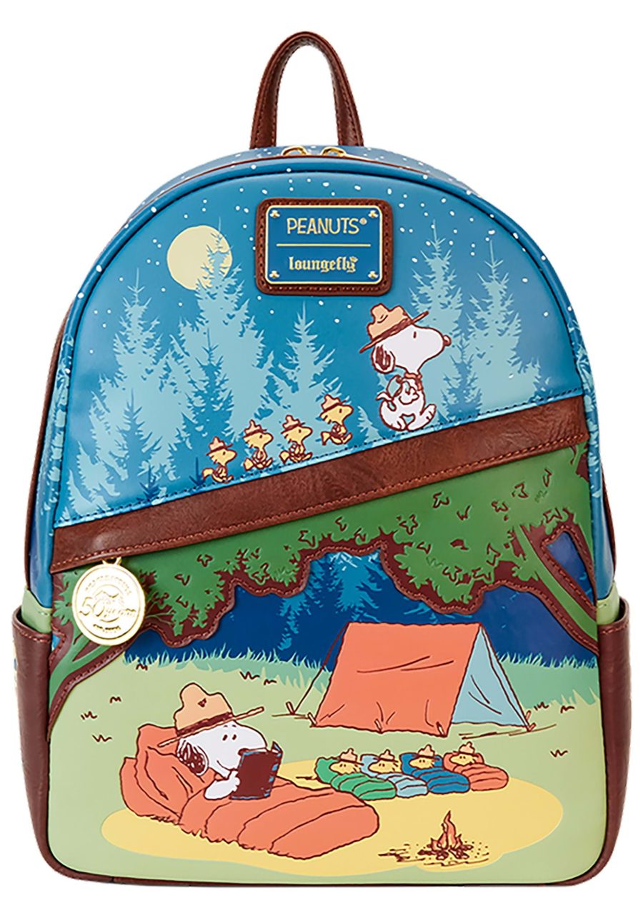 Loungefly Peanuts 50th Anniv. Beagle Scouts Mini Backpack