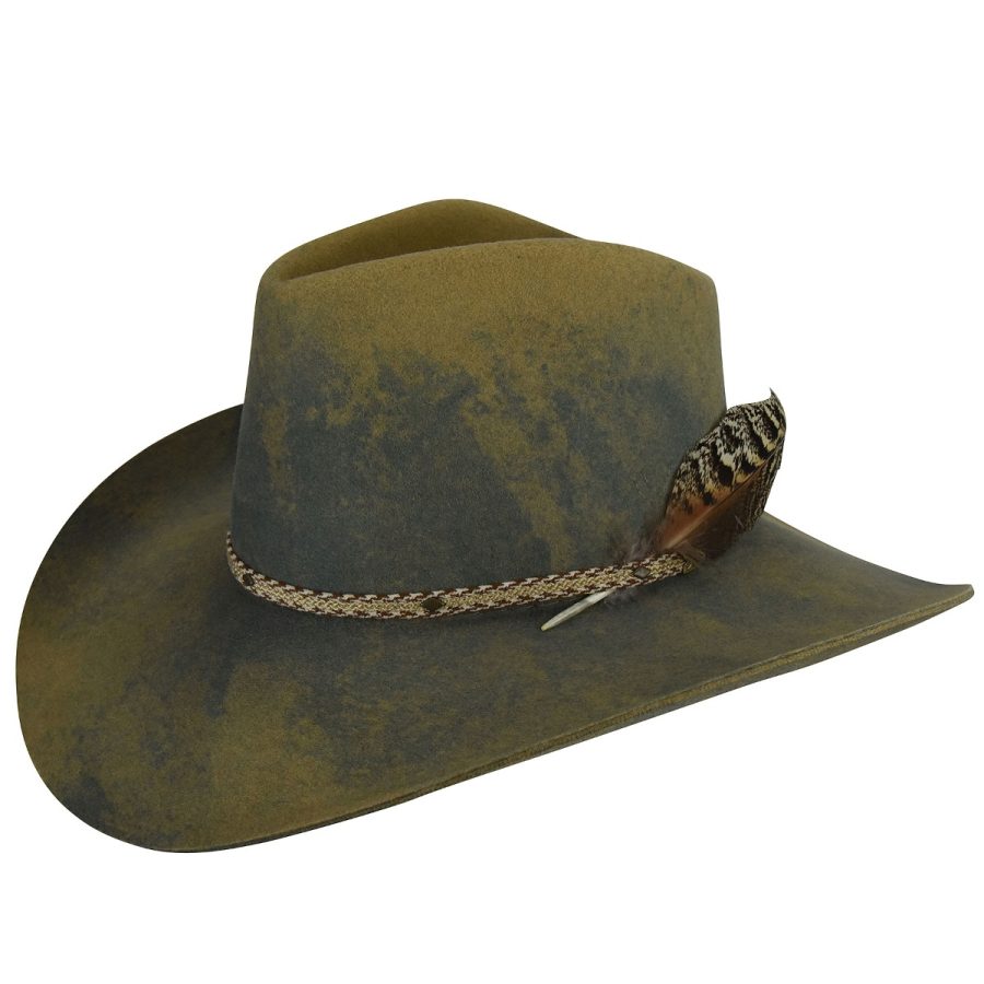 Lucius Western Hat - Camel/Lite Steel Swirl/6 3/4