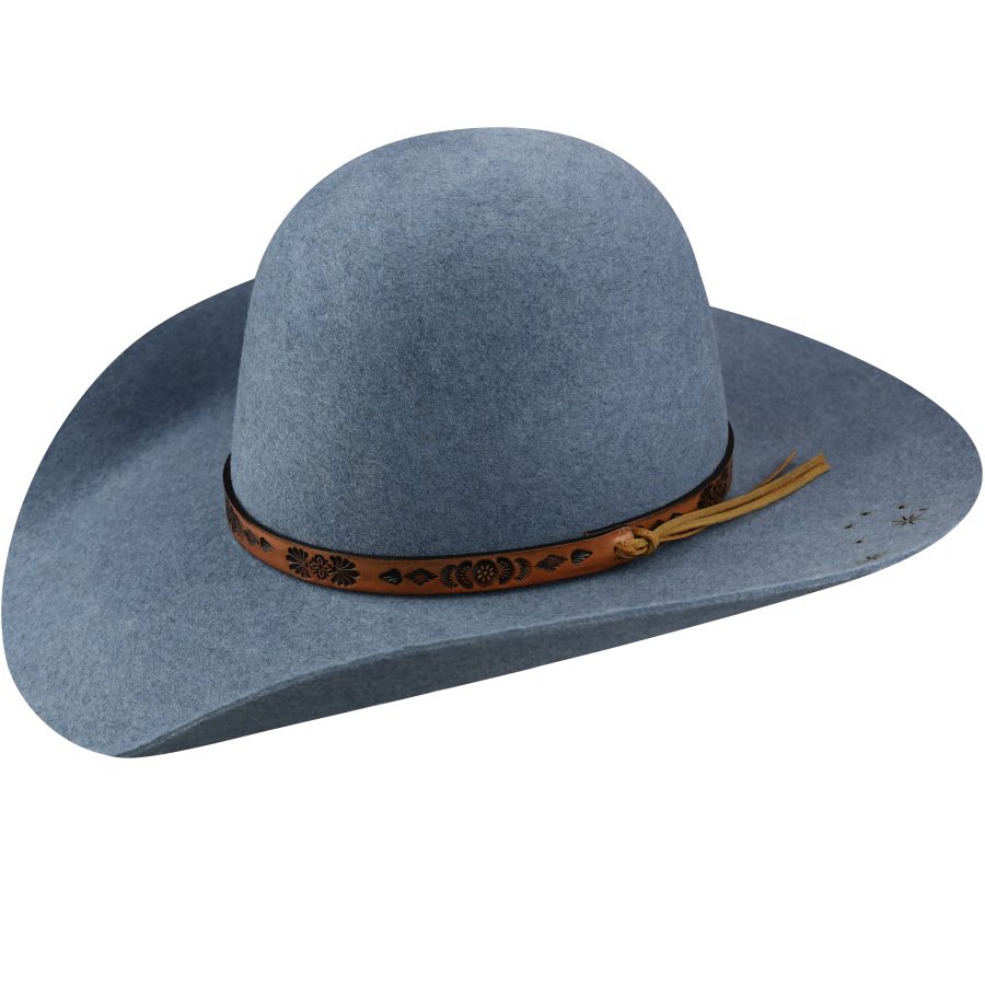 Marana 2X Open Crown Western Hat - Vintage Denim / 6 3/4