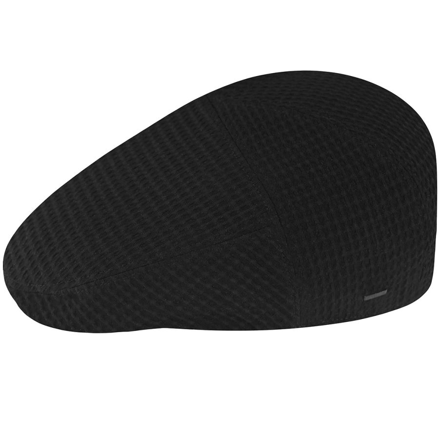 Marnix Flat Cap - Black Waffle / L