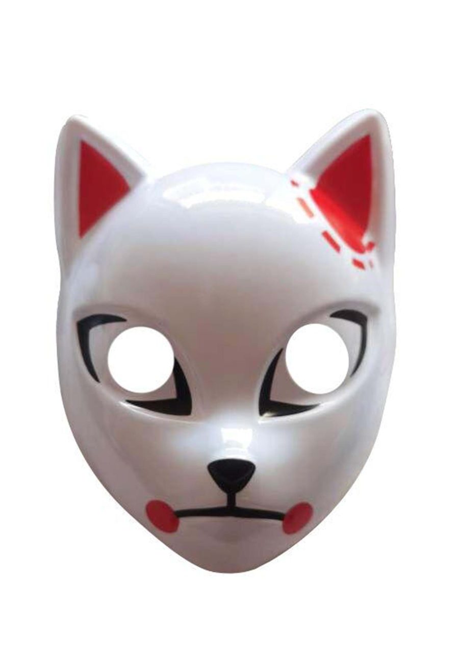 Mask Red Cat Anime Slayer