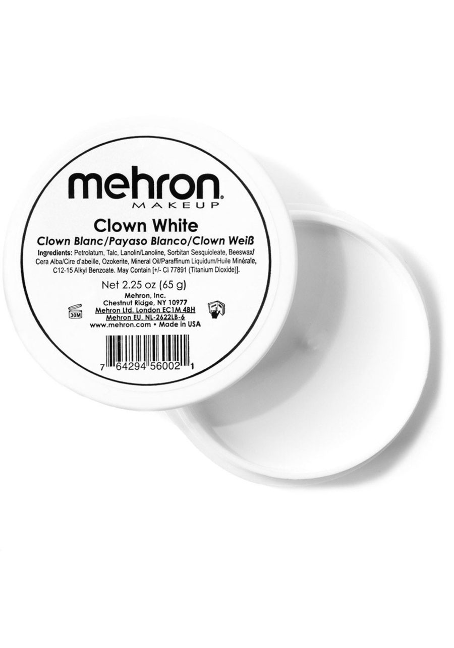 Mehron Clown White 2.25 Oz Premium Quality Makeup