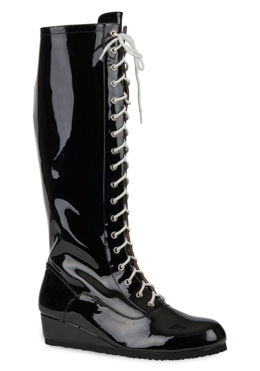 Men's Black Wrestling Boots