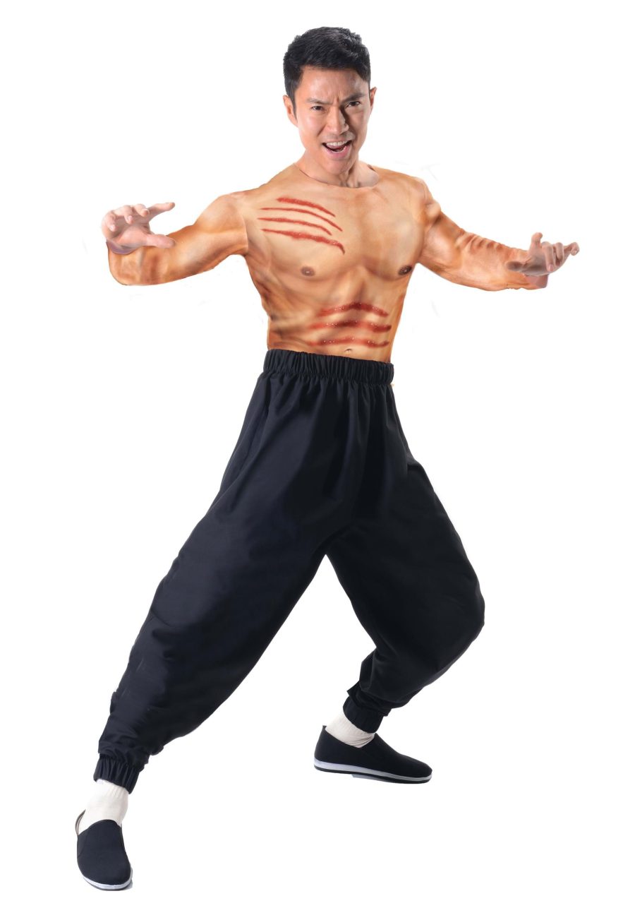 Men's Bruce Lee Muscle Shirt and Pants Costume