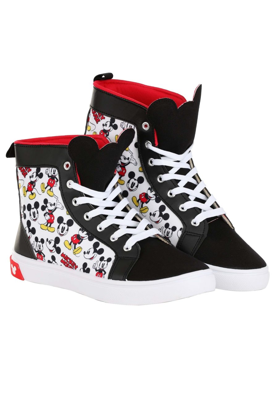 Men's Mickey Mouse High Top Sneakers