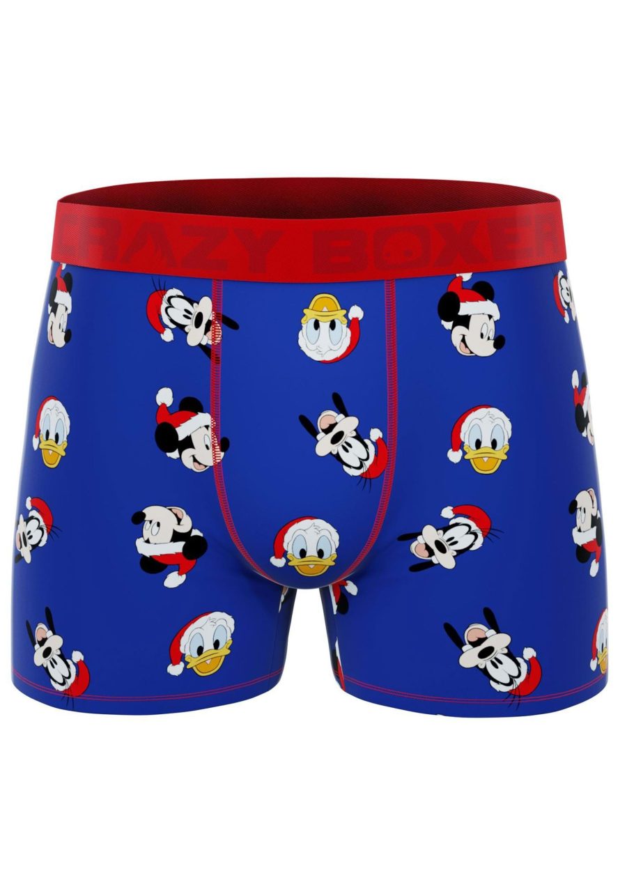 Men's Mickey and Friends Christmas Boxer Briefs