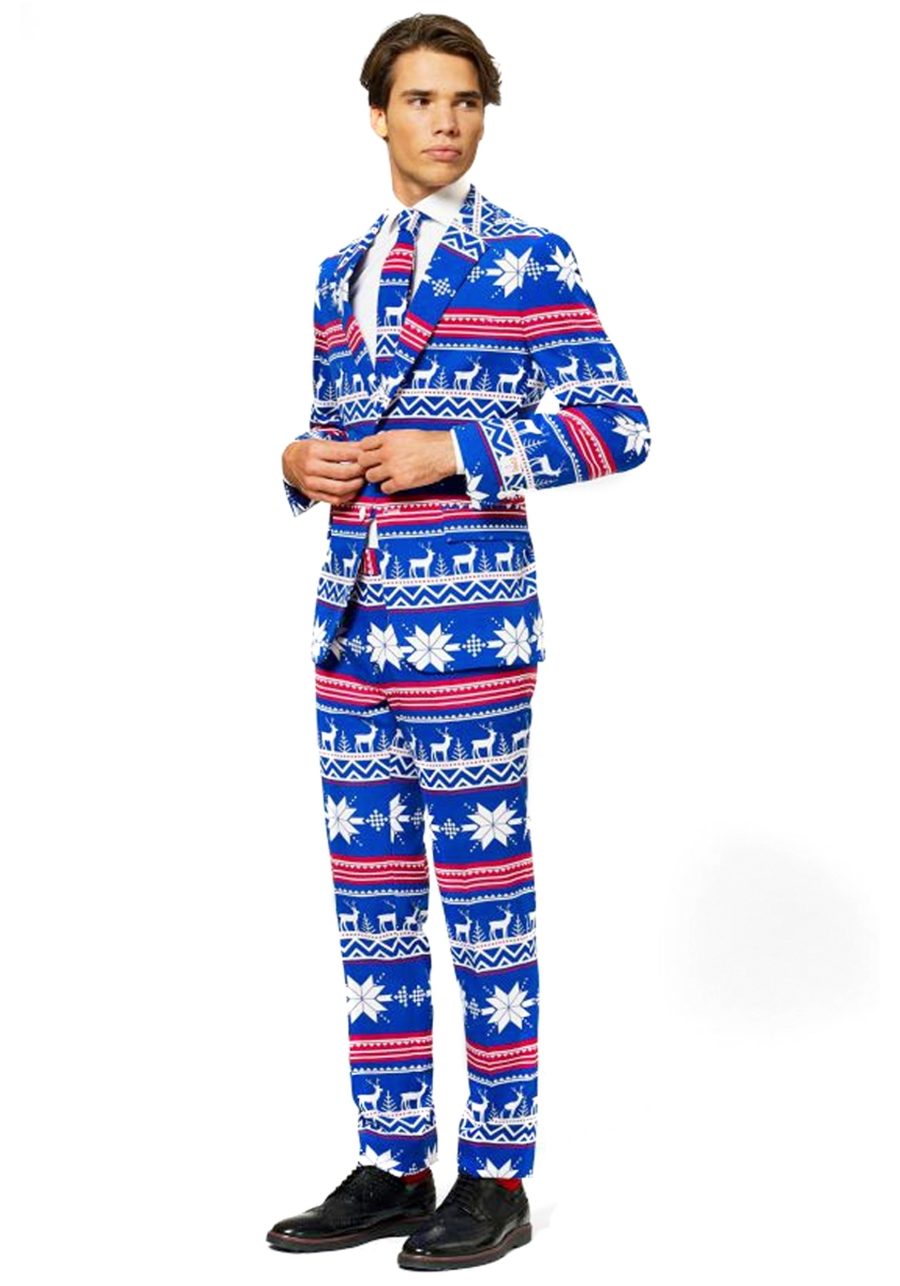 Men's OppoSuits Ugly Christmas Sweater Costume Suit