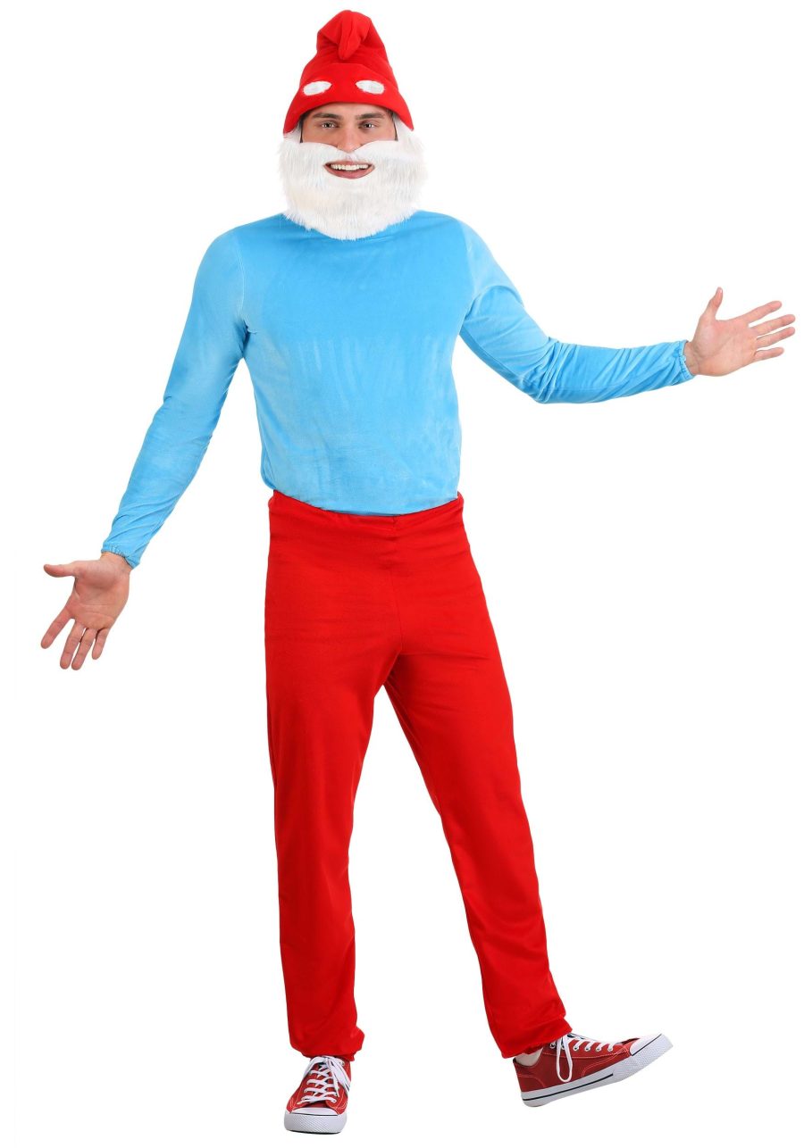 Men's Plus Size Papa Smurf Costume