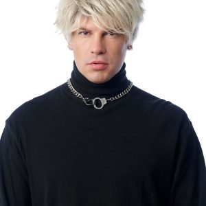 Men's Rap Rocker Blonde Costume Wig