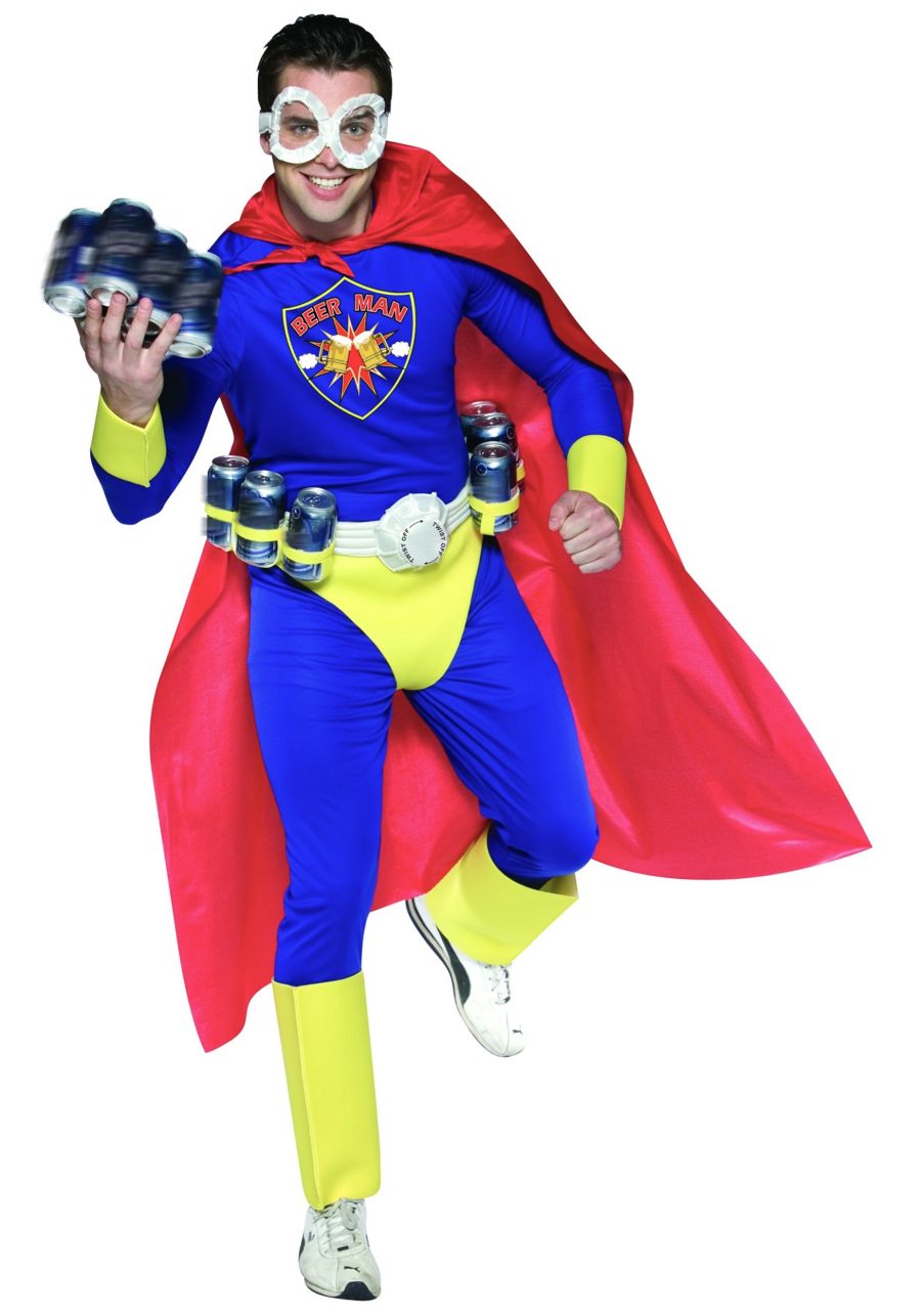 Men's Superhero Beer Man Costume