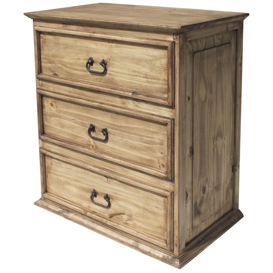 Mexican Rustic Pine Chaparro 3-Drawer Dresser