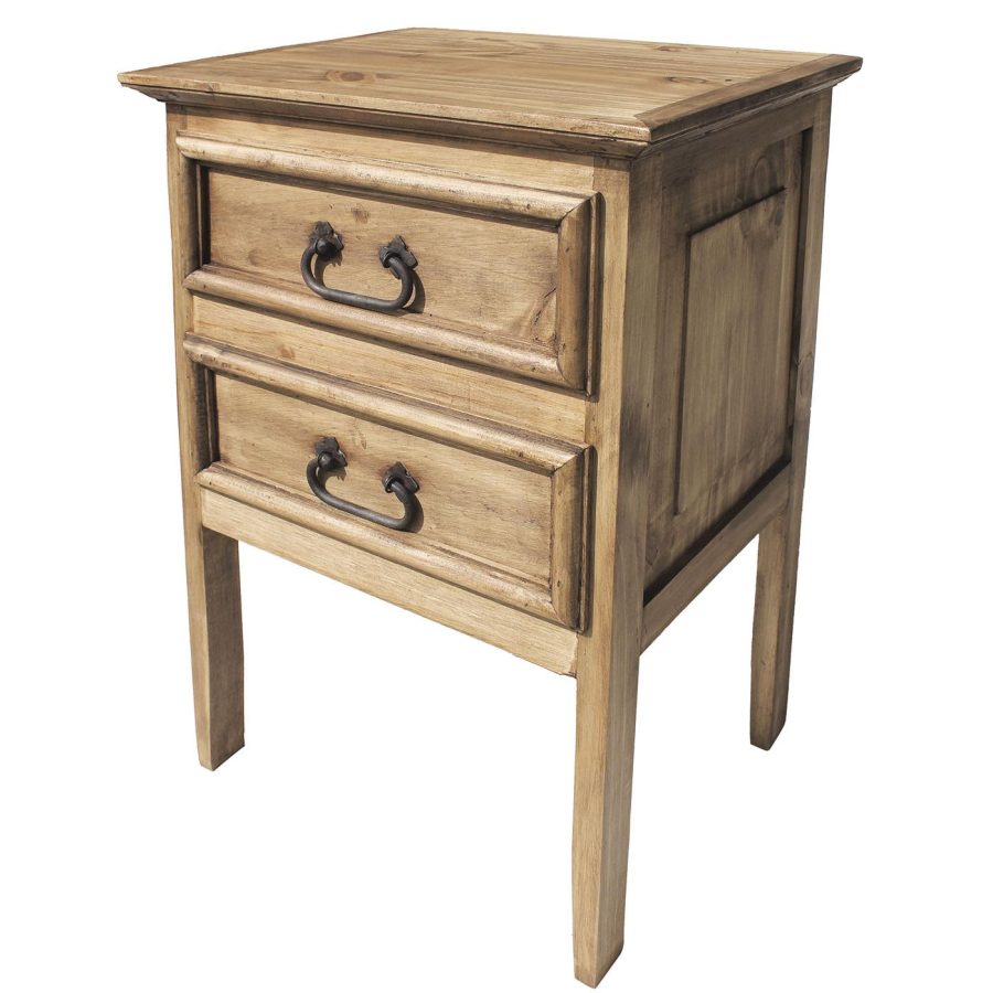 Mexican Rustic Pine Chaparro Nightstand