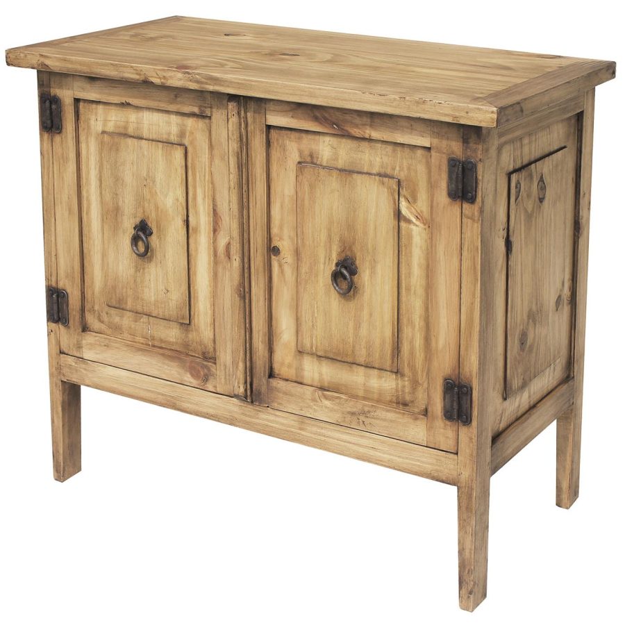 Mexican Rustic Pine Chapo Cabinet