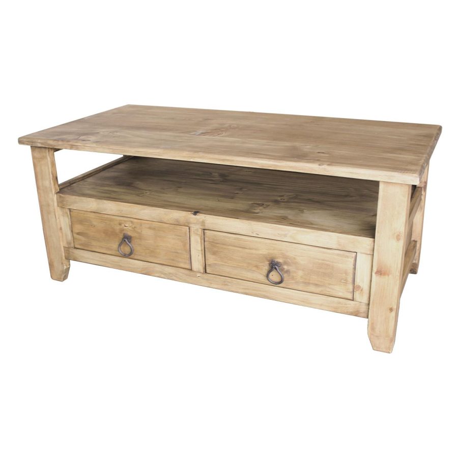 Mexican Rustic Pine San Marcos Coffee Table