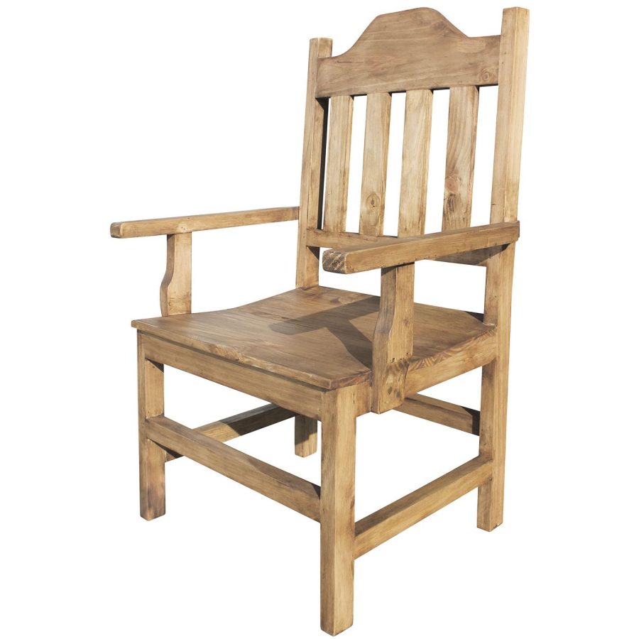 Mexican Rustic Pine Santana Arm Chair