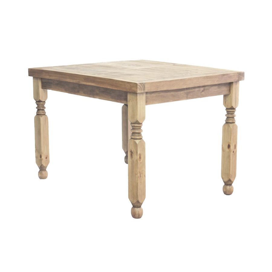 Mexican Rustic Pine Square Lyon Dining Table