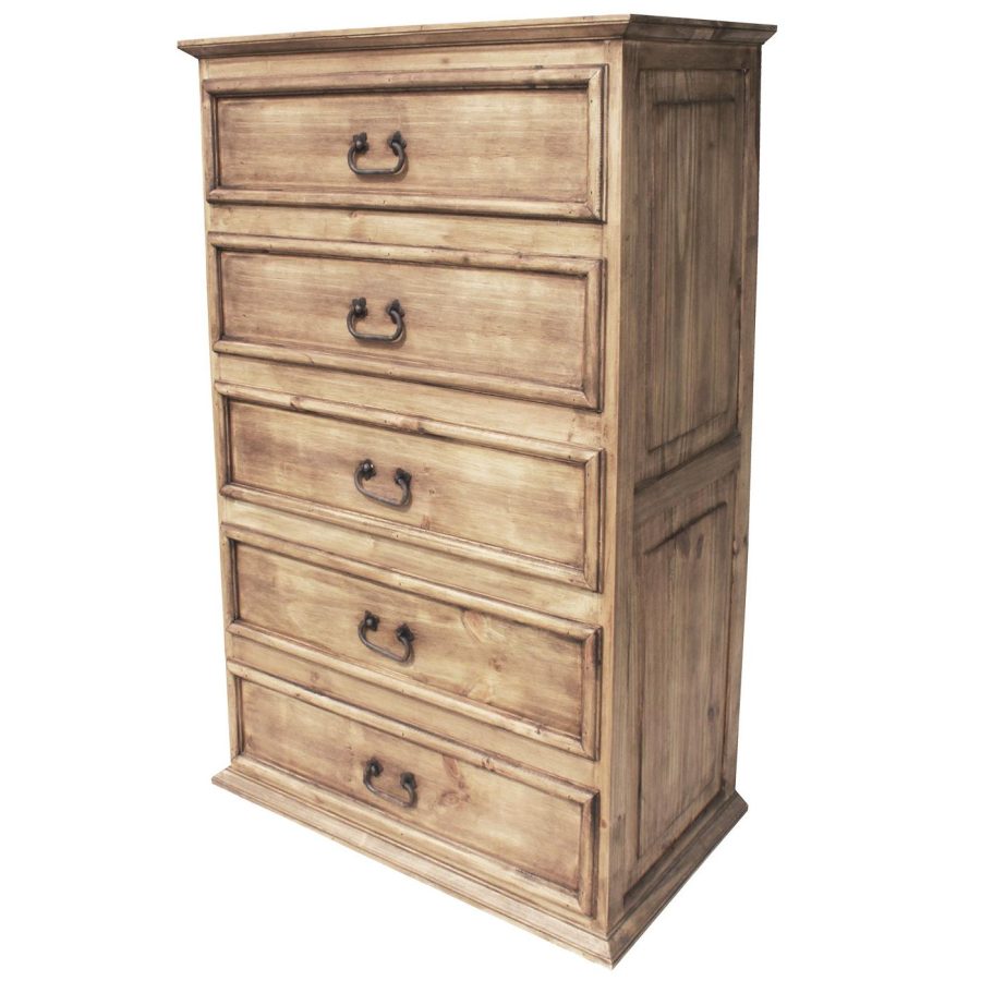 Mexican Rustic Pine Tall Chaparro Dresser