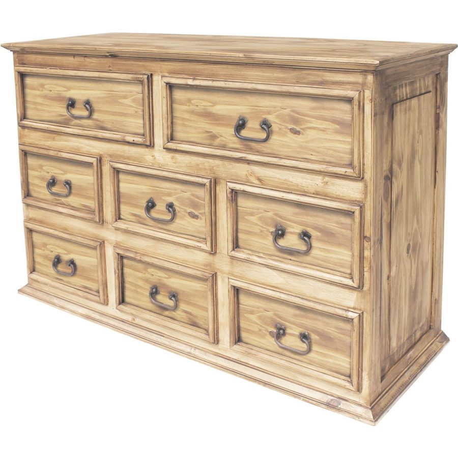 Mexican Rustic Pine Wide Chaparro Dresser