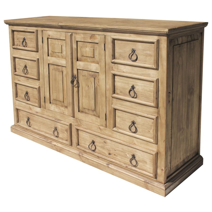 Mexican Rustic Pine Wide Tonala Dresser