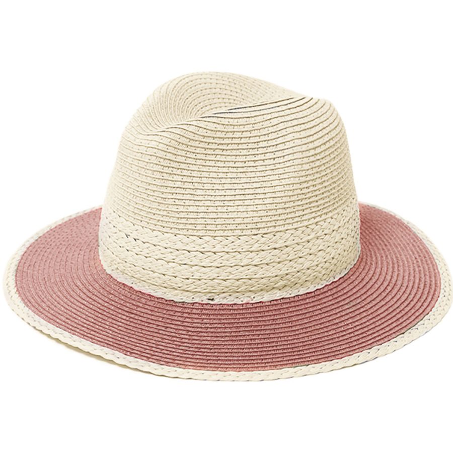 Mixed Straw Fedora - Mauve/1SFM