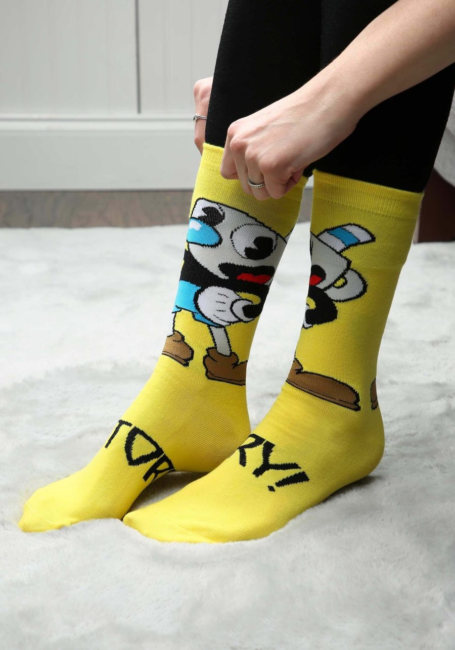 Mugman Victory! Crew Socks