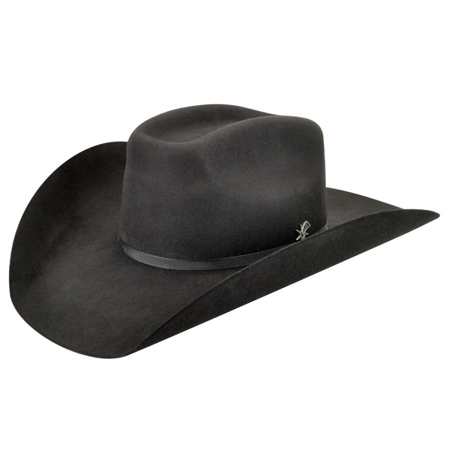 Murphy II 2X Cowboy Western Hat - Black/6 5/8