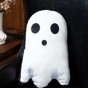My Friendly White Ghost Plush Pillow