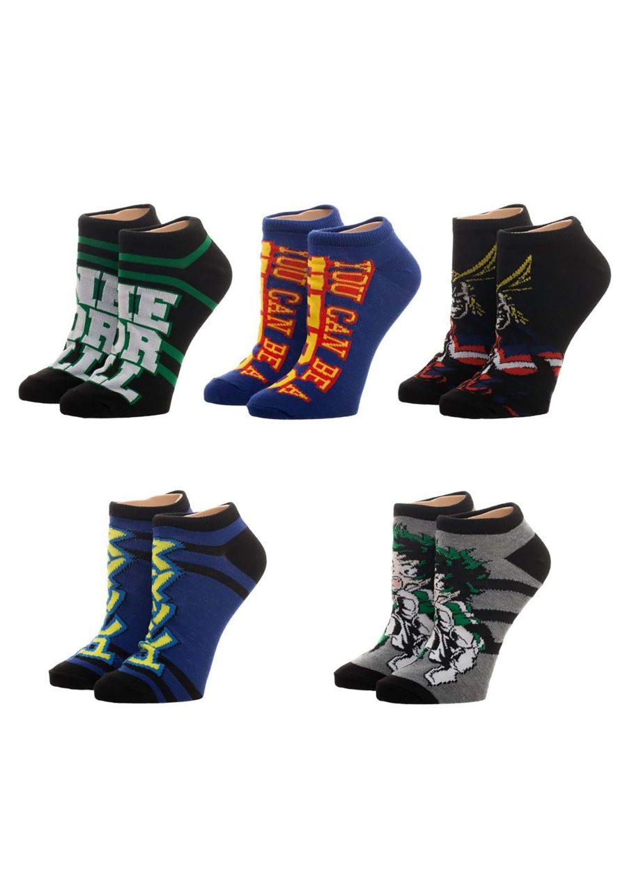 My Hero Academia 5 Pack Women's Ankle Socks