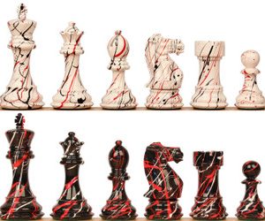 New Exclusive 2022 Special Edition Art Deco Series Chess Set - 4.125 King