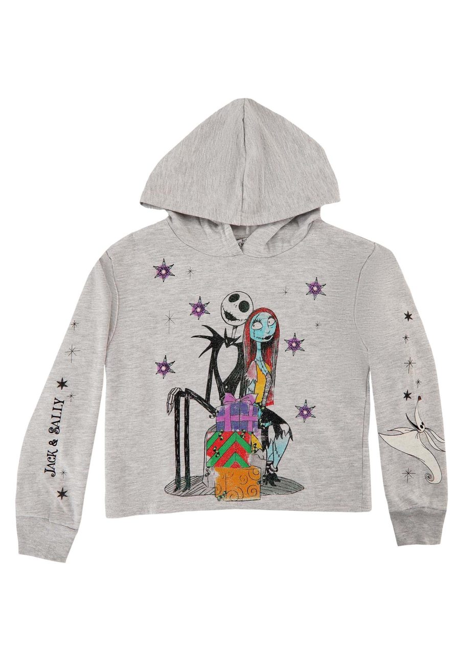 Nightmare Before Christmas Girl's Jack & Sally Hoodie