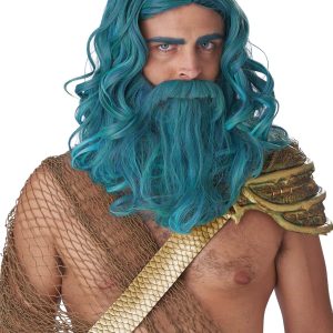 Ocean King Wig and Beard Set
