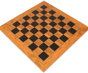 Olive Wood & Black Deluxe Chess Board 2.375 Squares