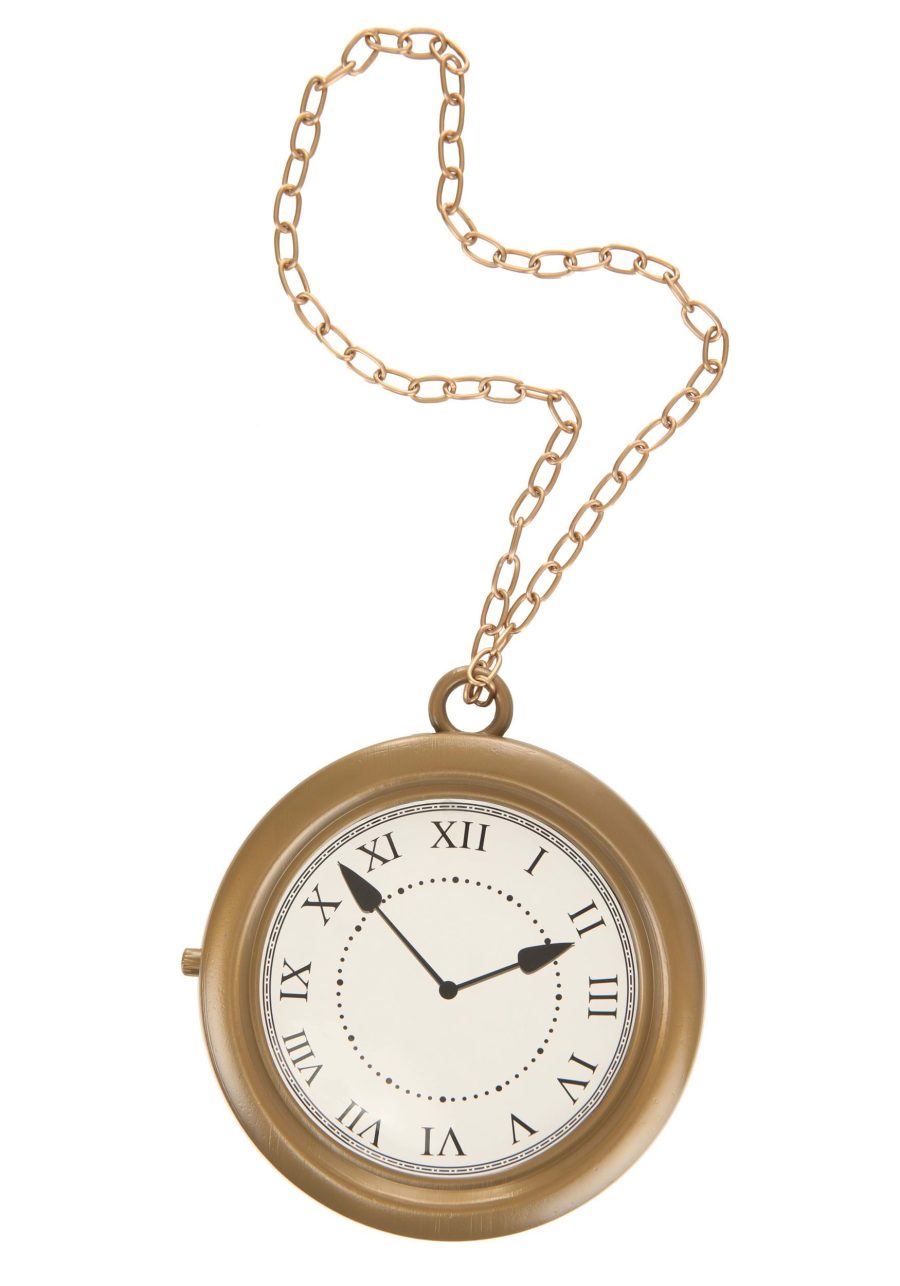 Oversized Clock Necklace