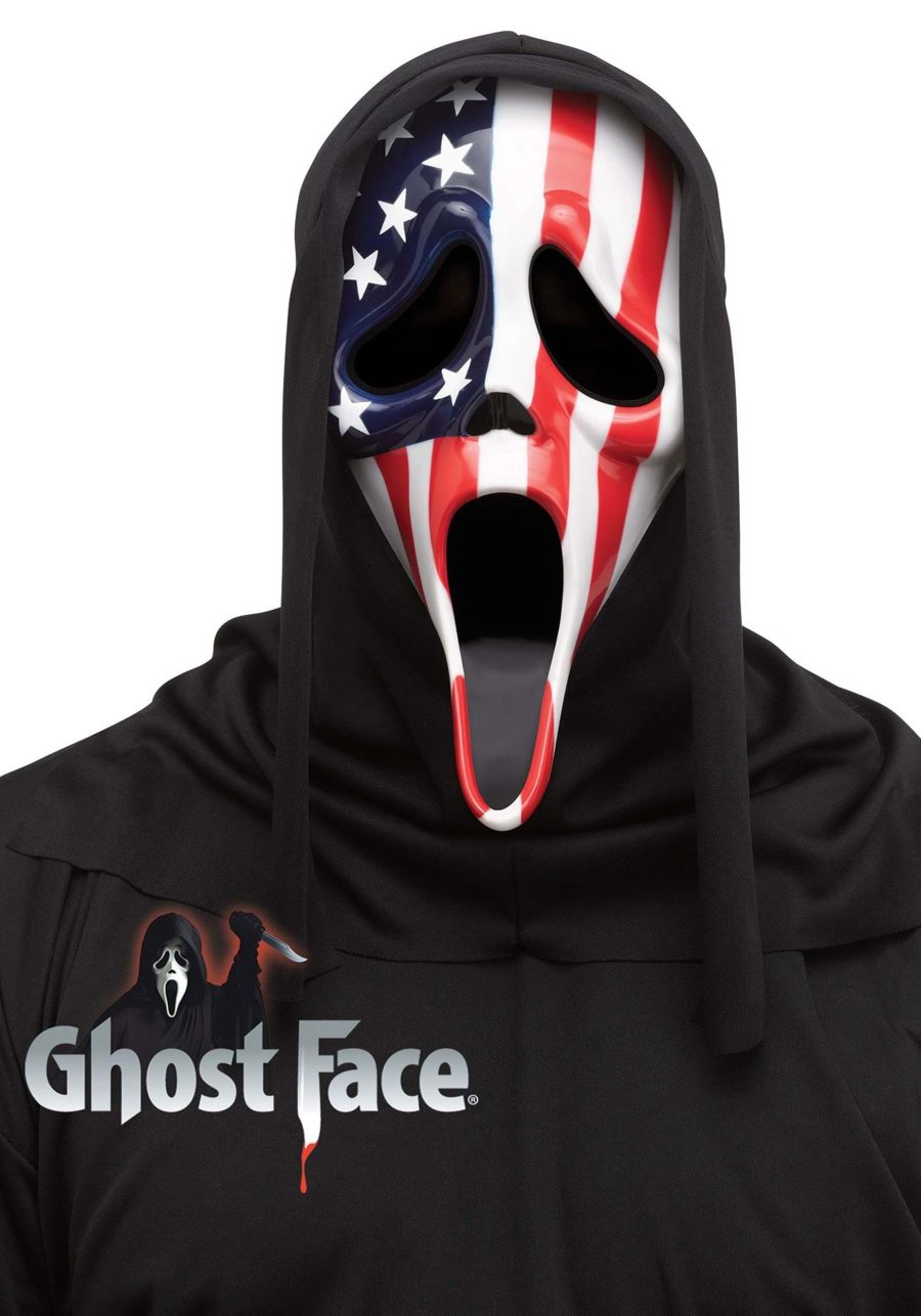 Patriotic Ghost Face Mask