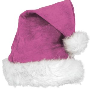 Pink Velvet Santa Hat Deluxe