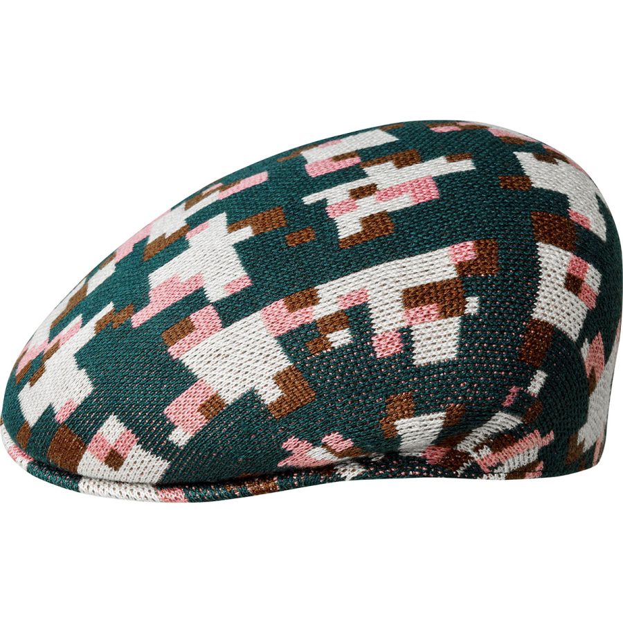 Pixelated Plaid 504 - Pine/Cream/L