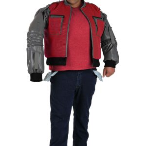Plus Size Authentic Marty McFly Jacket Men's Costume