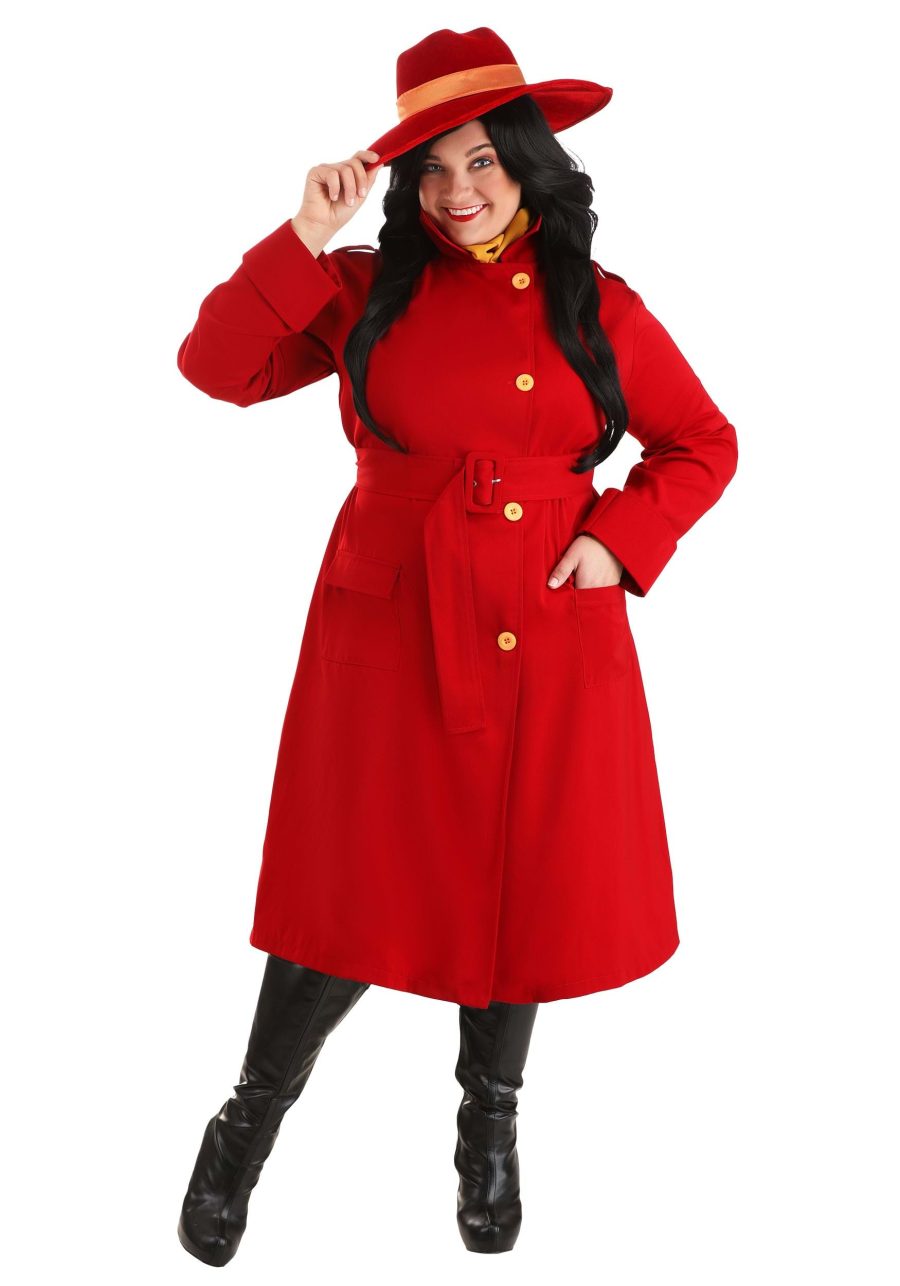 Plus Size Carmen Sandiego Authentic Women's Costume