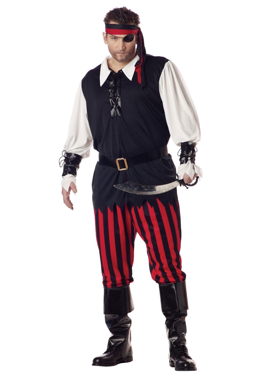 Plus Size Cutthroat Pirate Costume for Men