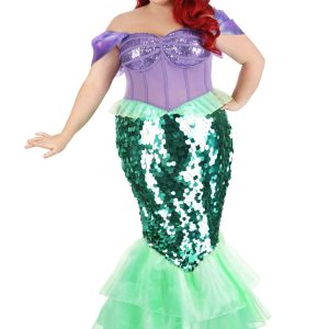 Plus Size Disney Little Mermaid Premium Ariel Mermaid Dress