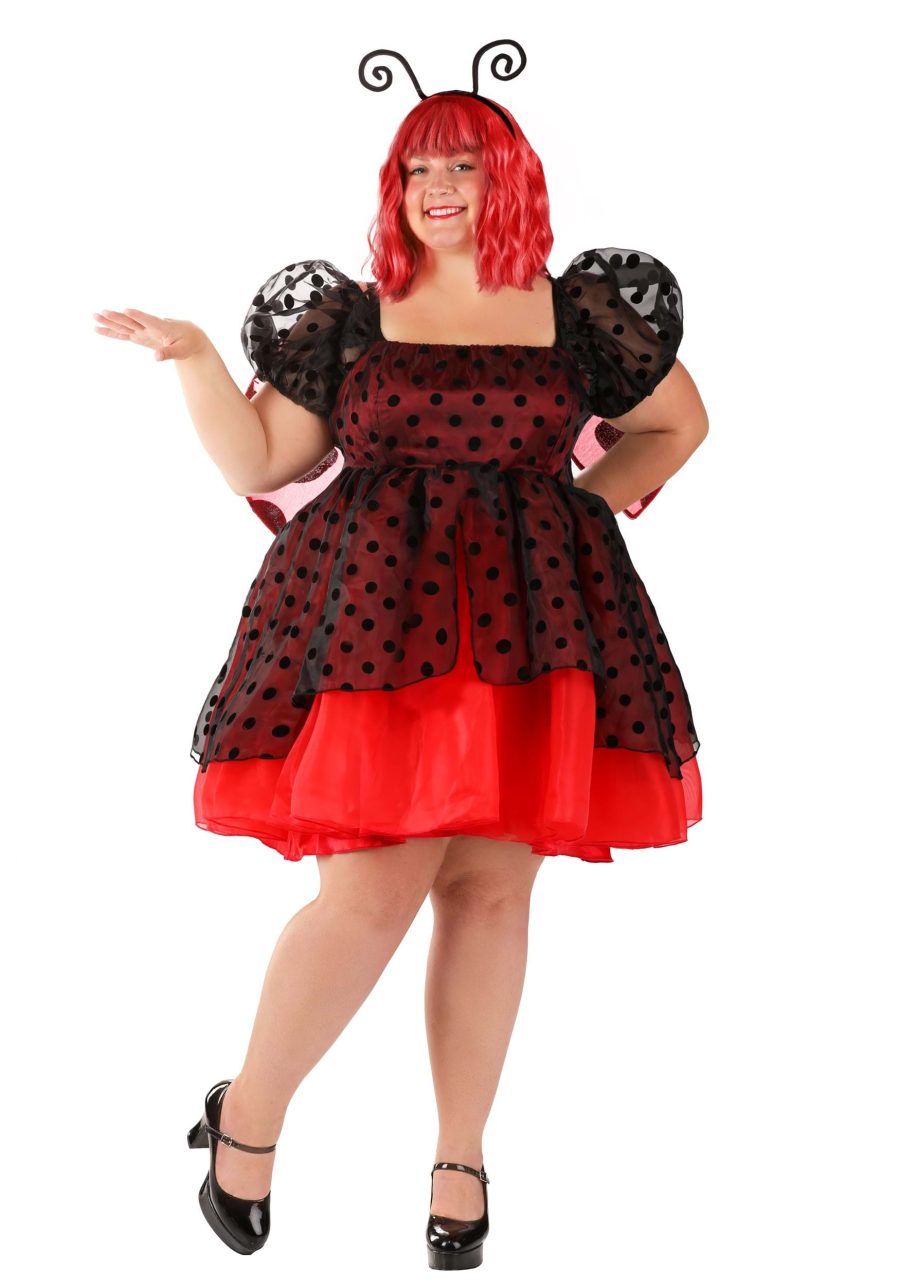 Plus Size Flirty Ladybug Costume Dress for Women