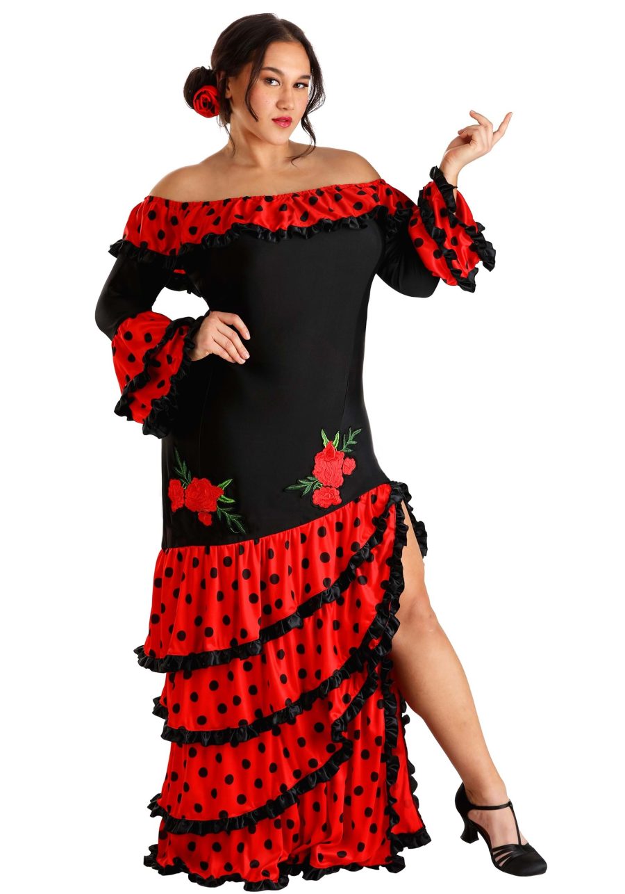 Plus Size Spanish Senorita Costume for Women