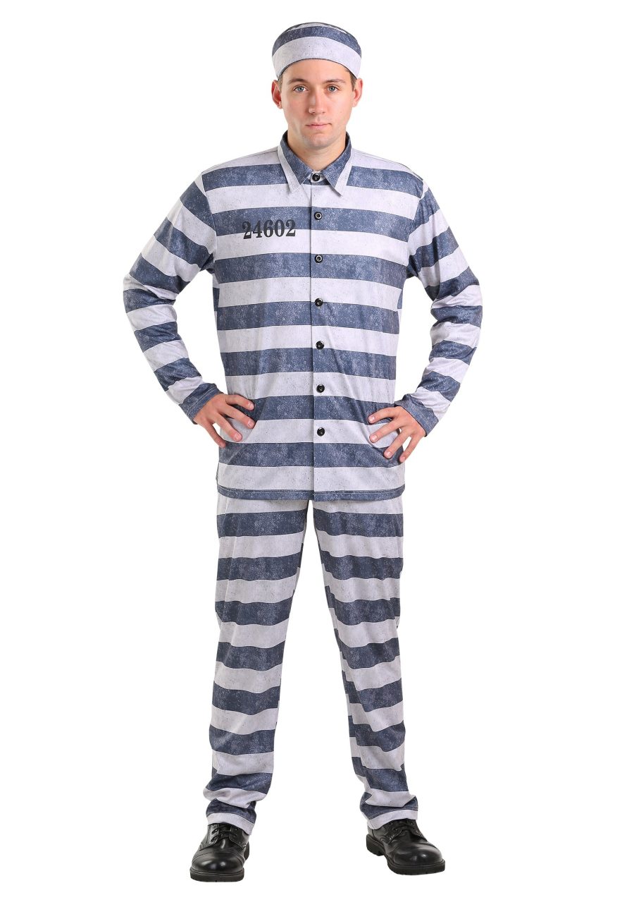 Plus Size Vintage Prisoner Men's Costume