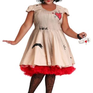 Plus Size Voodoo Doll Women's Costume