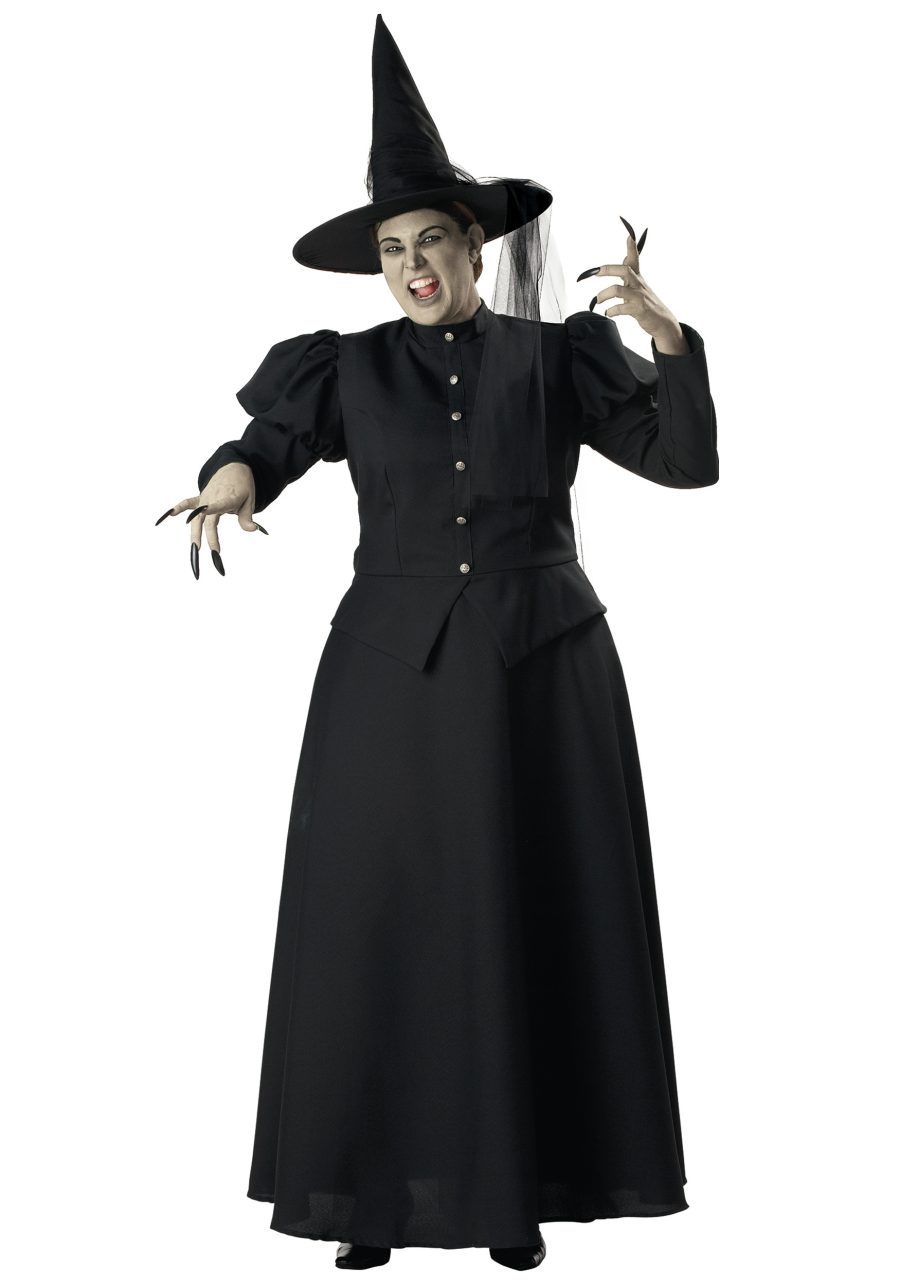 Plus Size Women's Black Witch Costume