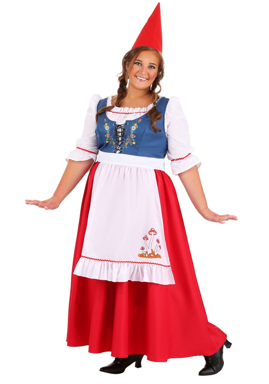 Plus Size Women's Garden Gnome Costume