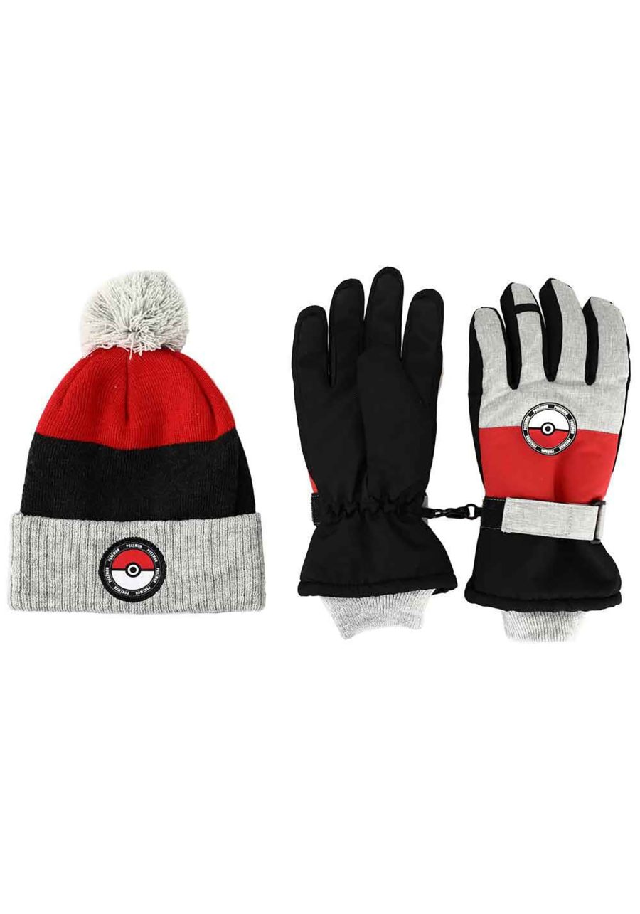 Pok??mon Youth Beanie & Ski Gloves Combo