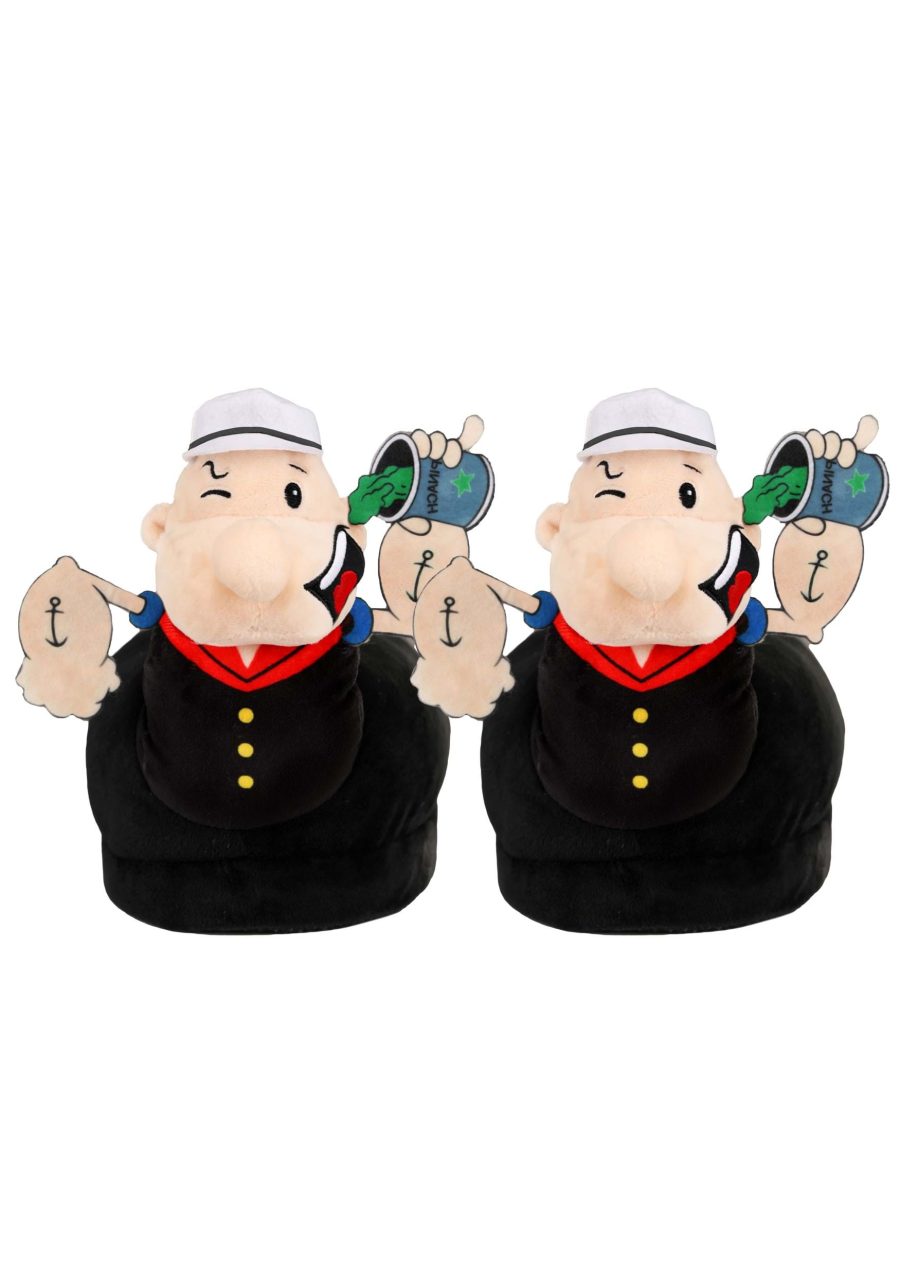 Popeye Plush Slippers for Adults